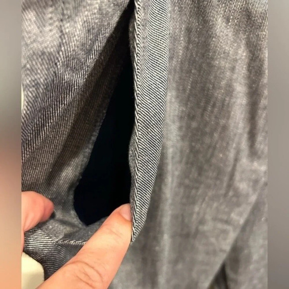 Banana Republic Size 12 Blue Career Business Linen Blend Avery Pants - Picture 5 of 7